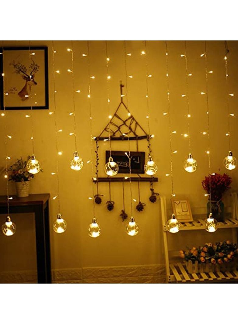 أضواء زينة كروية شفافة LED للأعياد في الهواء الطلق، أضواء سلسلة زفاف، أضواء صغيرة، نافذة عرض متلألئة - Image 3