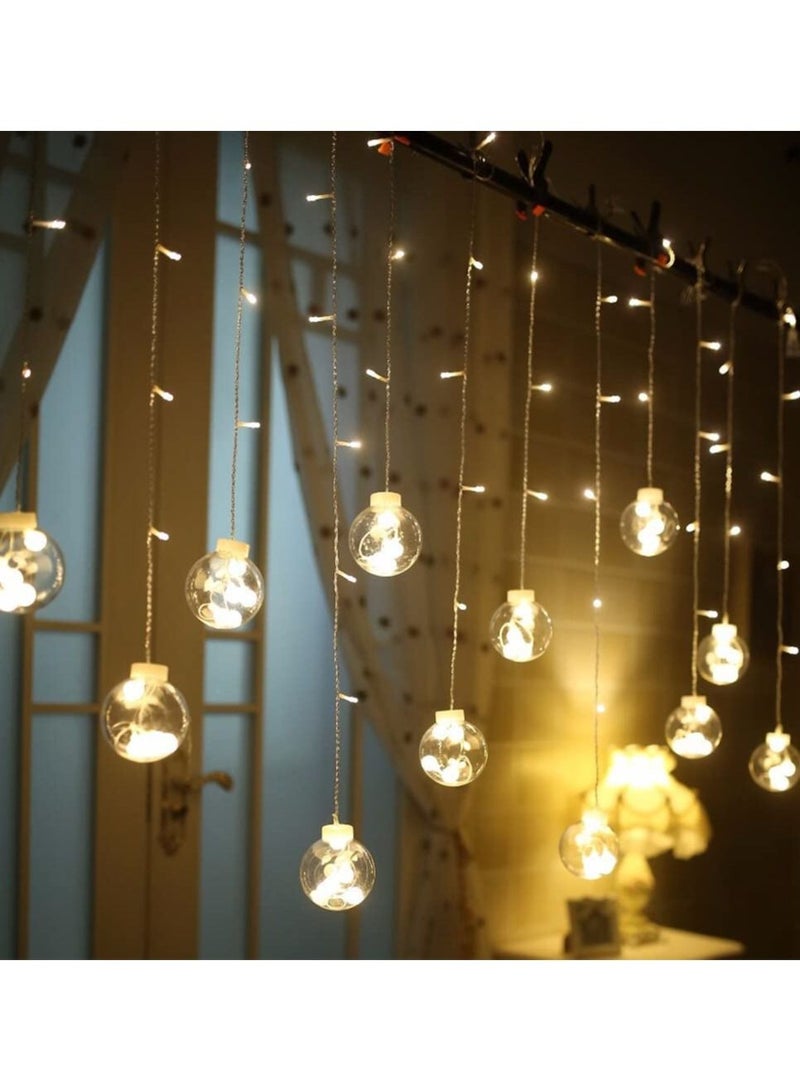 أضواء زينة كروية شفافة LED للأعياد في الهواء الطلق، أضواء سلسلة زفاف، أضواء صغيرة، نافذة عرض متلألئة - Image 4