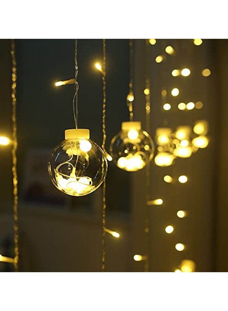 أضواء زينة كروية شفافة LED للأعياد في الهواء الطلق، أضواء سلسلة زفاف، أضواء صغيرة، نافذة عرض متلألئة - Image 2