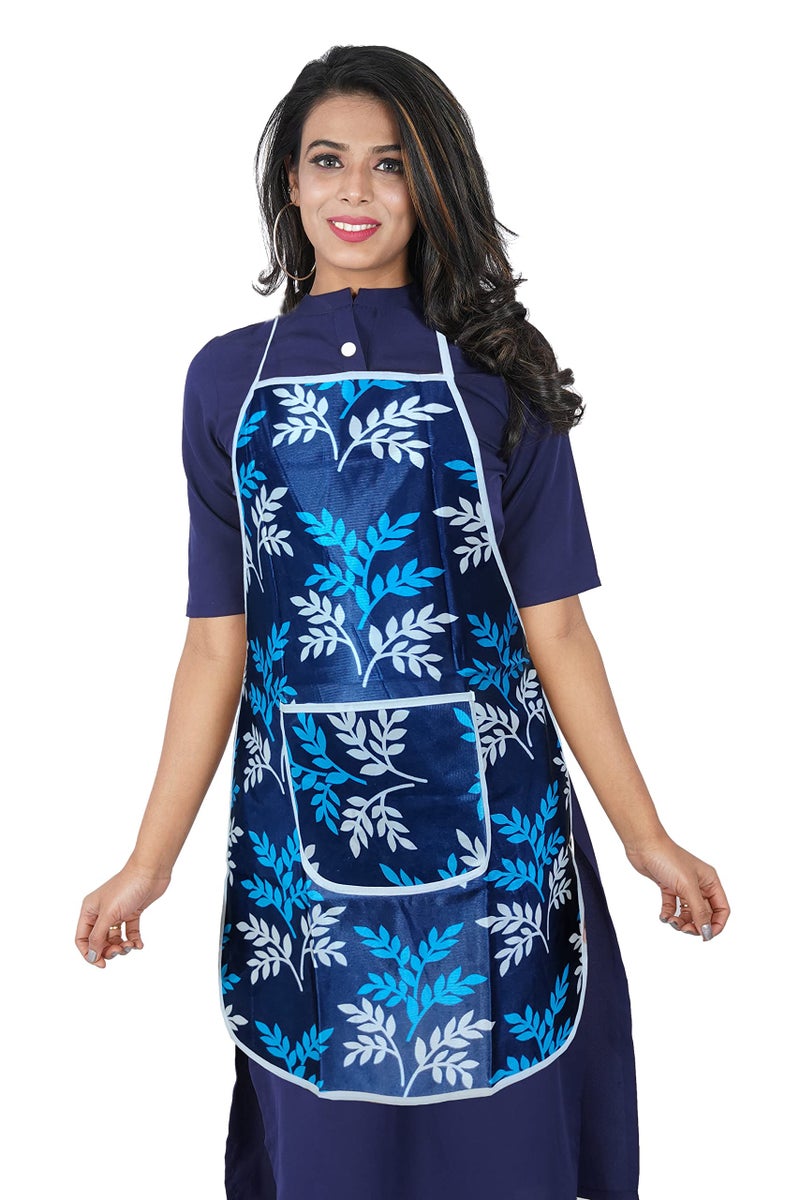 KANUSHI Industries® Apron for Kitchen Waterproof with Front Pocket(Blue)(APRON-1-PC-BLUE-SMALL-LEVS) - Image 3