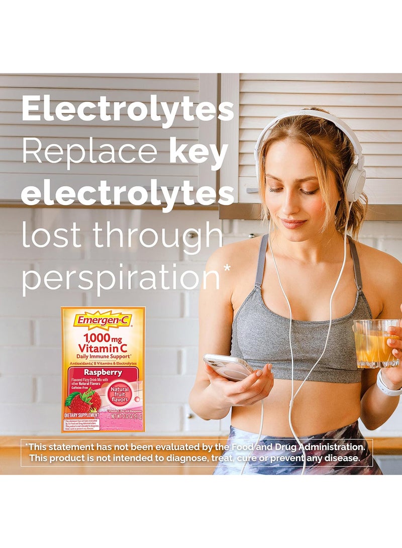 إميرجن-سي 30 قطعة من نكهة البرتقال الفائقة تكفي لمدة شهر واحد، مكمل غذائي، مزيج من المشروبات الغازية مع 1000 ملغ من فيتامين C، 0.32 أونصة، عبوات خالية من الكافيين - Image 4