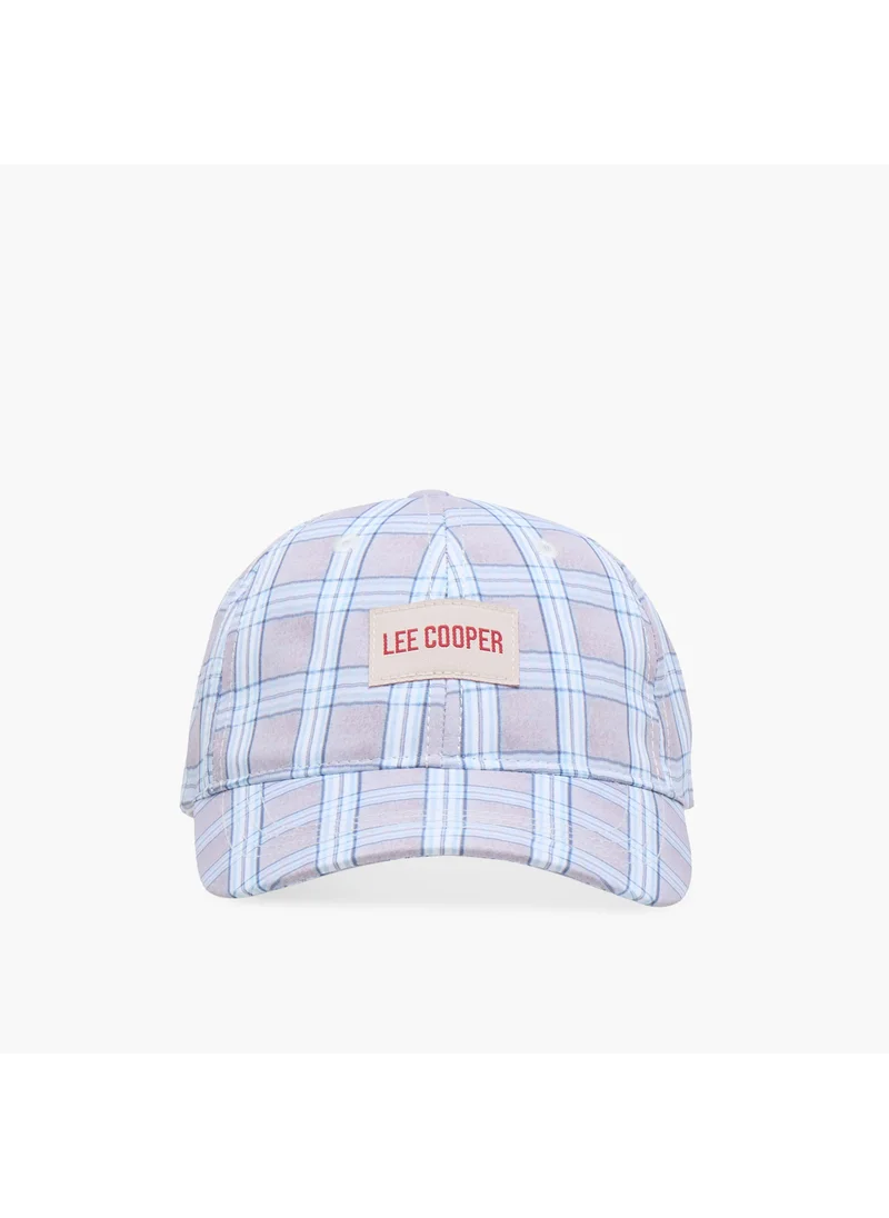 Lee Cooper Lee Cooper Checked Cap with Buckled Strap Closure