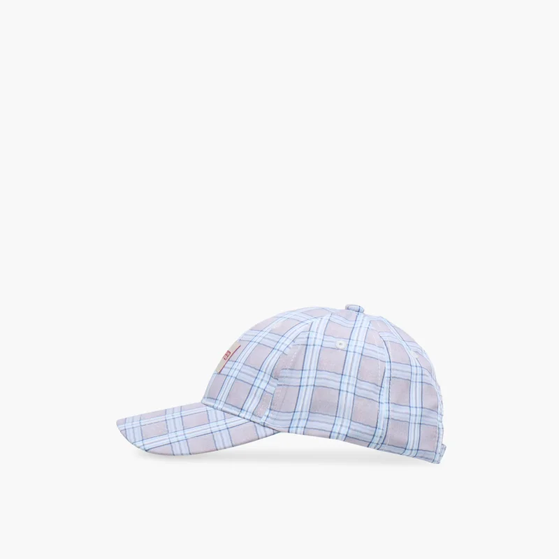 Lee Cooper Lee Cooper Checked Cap with Buckled Strap Closure