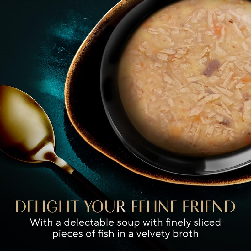 Sheba Soup with Tuna Adult Wet Cat Food, 160g (4 x 40g), Finely Sliced Pieces of Tuna in Smooth, Silky and Velvety Broth - Image 4