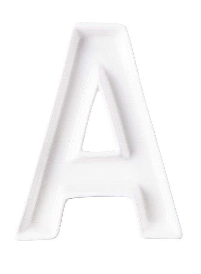Coffeezone Name Plates Small Letter Dishes for Candy and Nuts, Home Decoration for Party (Letter A) - Image 1