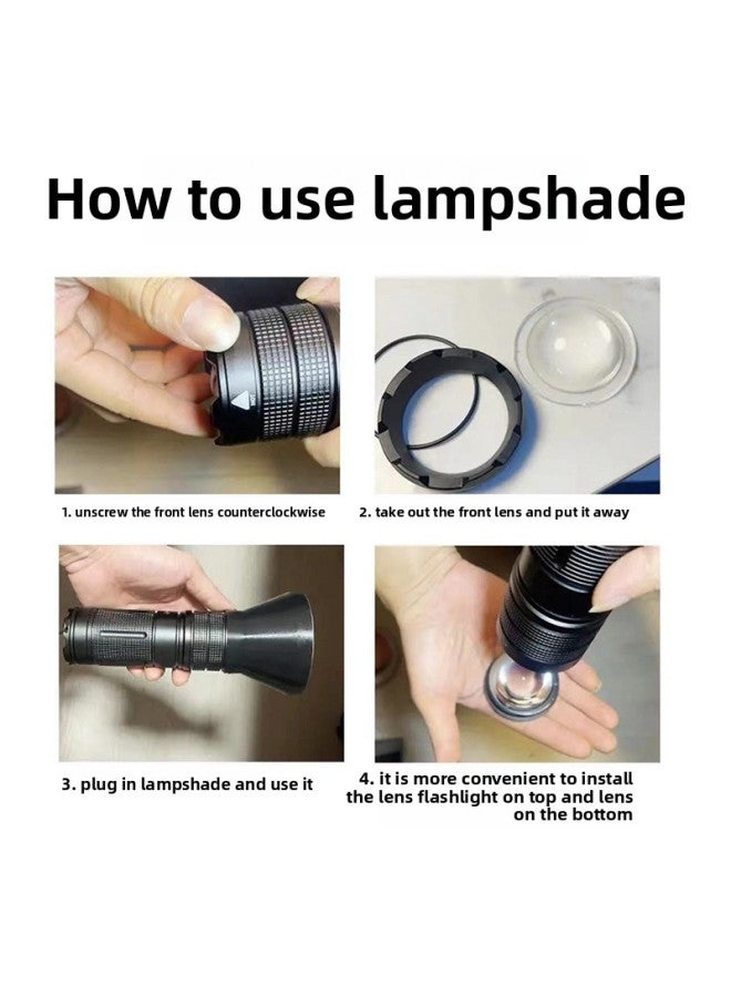 Photography Lamp Four Light Source Lighting Fill Light Telescopic Zoom Flashlight Atmosphere LCD Digital Camera Flashlight-Product Specifications:Flashlight + Magnetic Lampshade + 7 Graphics (remark Number For Your Choice)  - Image 5