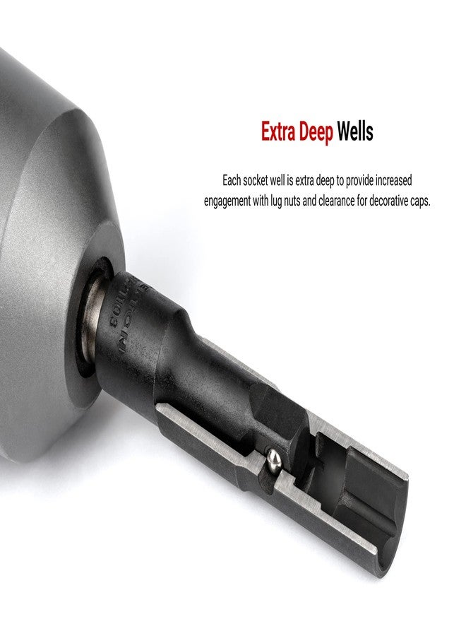 تيكتون مقبس TEKTON قلاب مقاوم للصدمات بجدار رفيع مقاس 19 × 21 مم، بقطر نصف بوصة | SIF21921 - Image 3