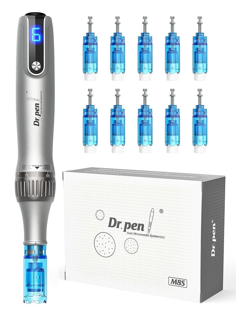 Dr.pen Dr. Pen M8S Microneedling Wireless Micro Needling Devices Skin Care Tool Kit for Anti-aging Acne Scars Wrinkles with 10 pcs  - Image 1
