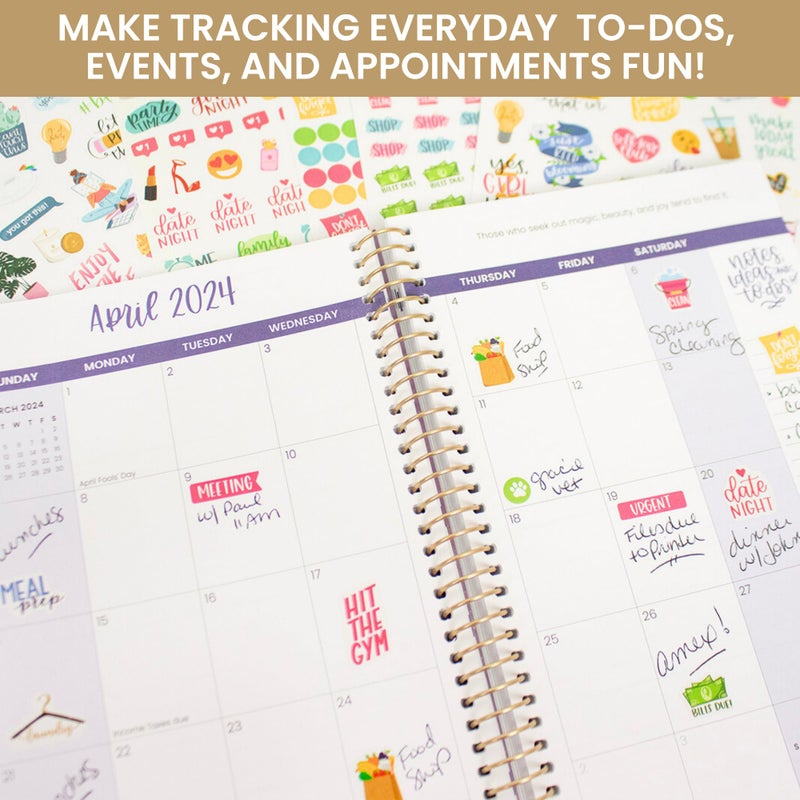 Bloom Daily Planners Productivity Stickers - Variety Sticker Pack - Six Sticker Sheets Per Pack! - Image 3