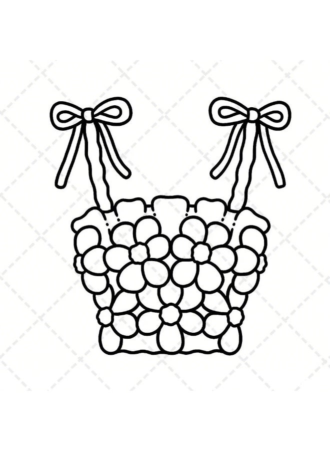 أجواء الموضة: كتاب تلوين للكبار والمراهقين، تصميمات جريئة وسهلة للاسترخاء مع ملابس جذابة (تلوين جريء وسهل) - Image 4