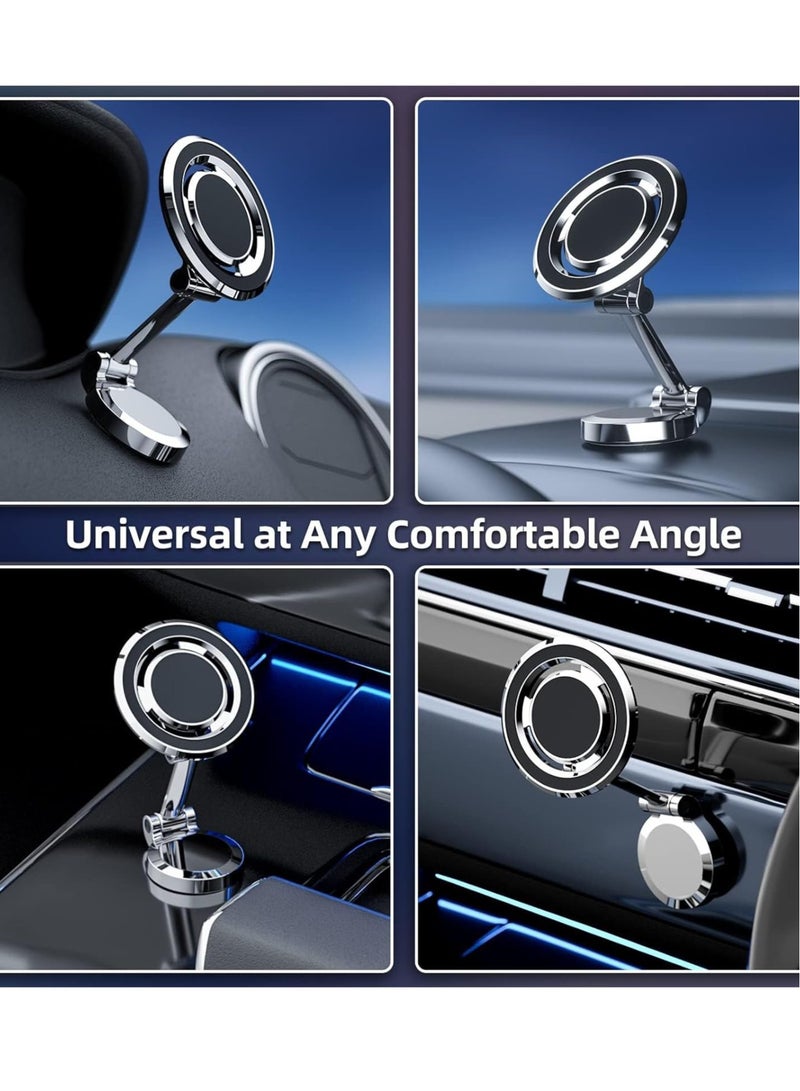 Car Mount Magnetic Phone Holder – Folding MagSafe-Compatible Magnetic Phone Holder for Car Vent, iPhone 14/13/12 Pro Max Plus Mini  All Phones - Image 2