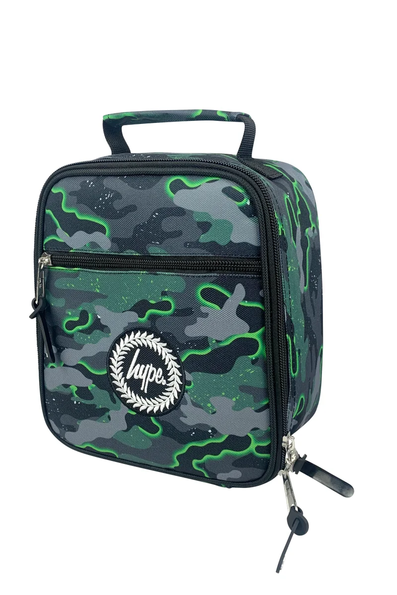 Just Hype HYPE Lunch Bag Insulated Green Glow Camo