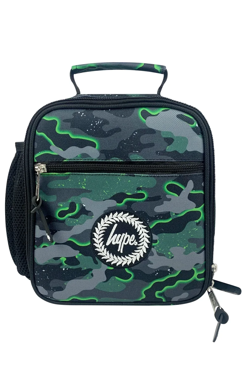 Just Hype HYPE Lunch Bag Insulated Green Glow Camo