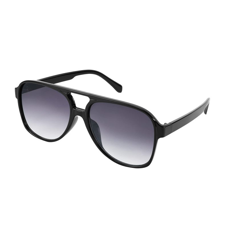 FEISEDY FEISEDY Vintage Retro 70s Plastic Aviator Sunglasses Women Men Classic Large Squared Frame B2751  - Image 1