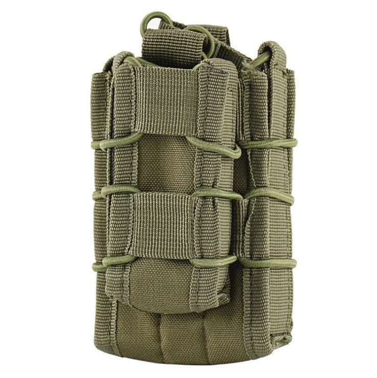 Tactical Dual Pouch Vest MOLLE Accessory Bag Army Green 