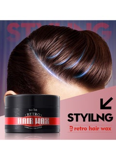 SADOER Moisturizing Hair Wax - Firm Hold & Matte Finish - Non-Irritating - Refreshing & Hydrating - Premium Long-lasting Hold Hair Styling Pomade - Flake-Free - Styling Hair Wax For All Hair Types  - Image 4