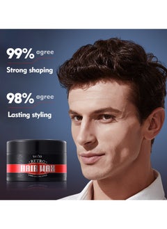 SADOER Moisturizing Hair Wax - Firm Hold & Matte Finish - Non-Irritating - Refreshing & Hydrating - Premium Long-lasting Hold Hair Styling Pomade - Flake-Free - Styling Hair Wax For All Hair Types  - Image 3