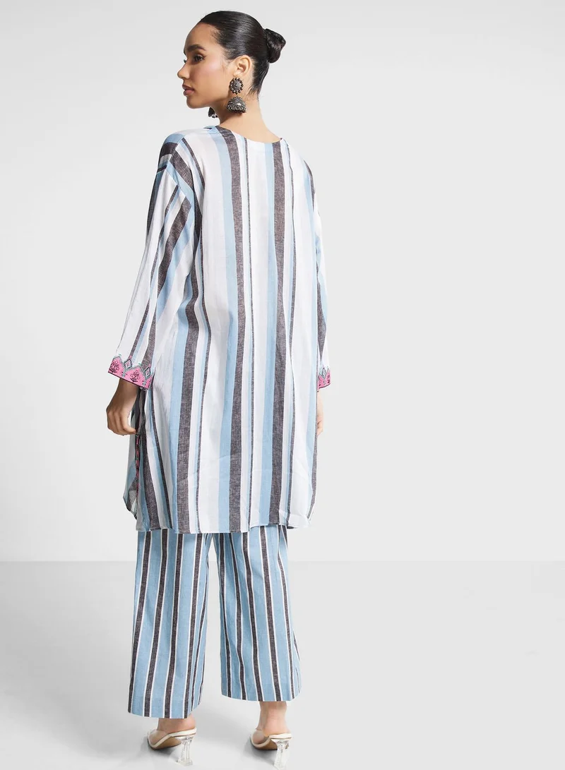 Nishat Linen Button Detail Kurti & Pant Set