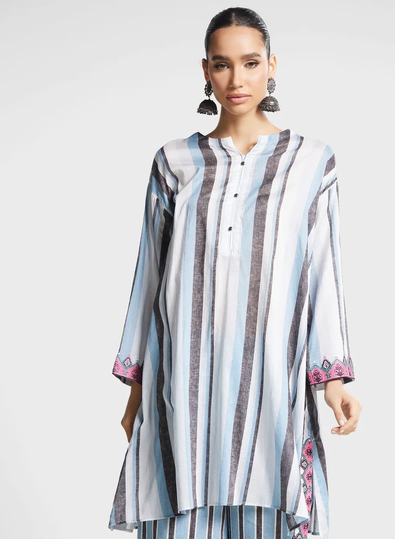Nishat Linen Button Detail Kurti & Pant Set