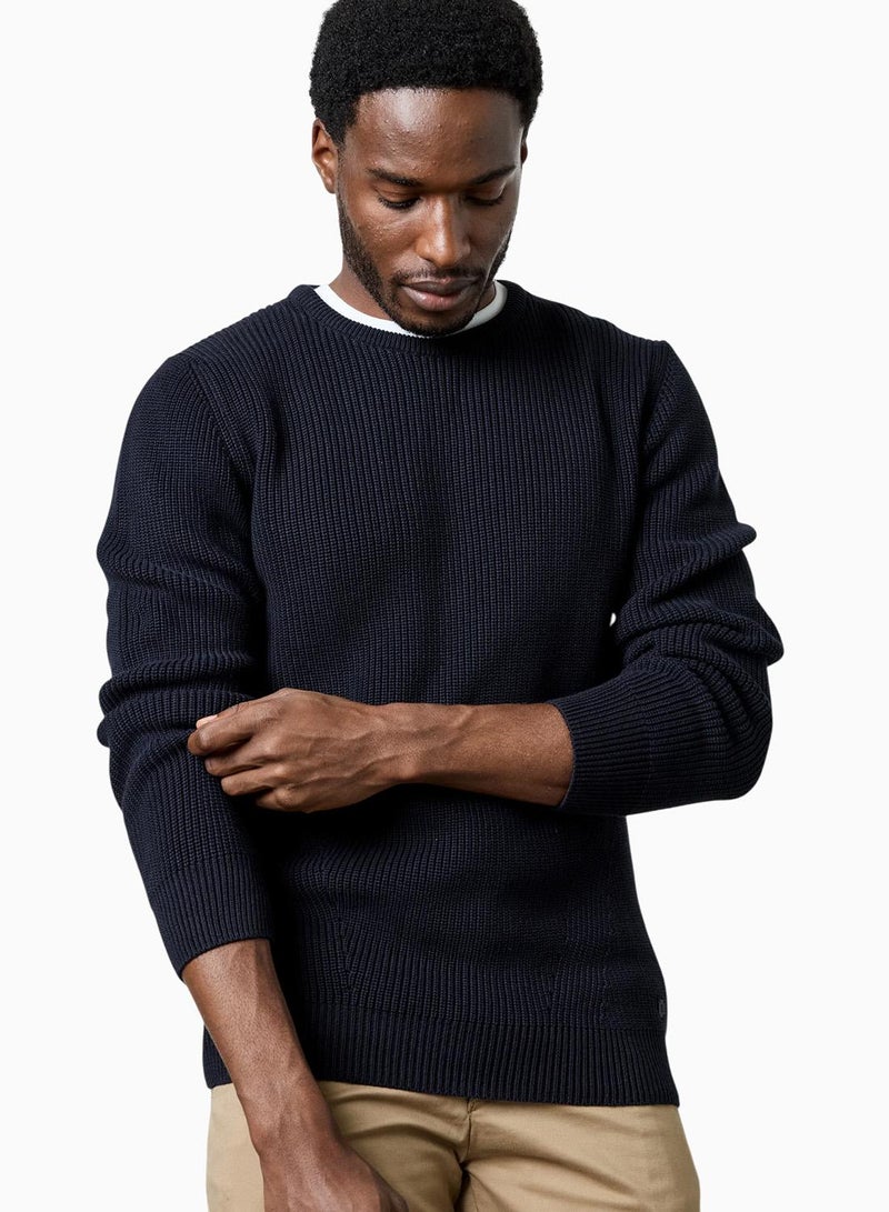 French Connection Cardigan Stitch Crew Jumper - Image 1