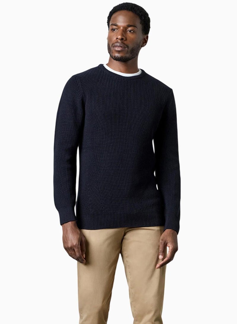 French Connection Cardigan Stitch Crew Jumper - Image 3