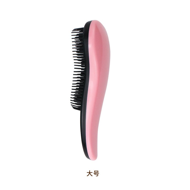 Loquat Factory Direct Sales Cross-Border Hair Smoothing Comb Household Princess Style Makeup Comb Massage Tt Comb Anti-Static Hair Comb Large pink