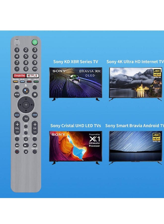 Voice Remote Control  RMF-TX600E/RMFTX600E for Sony 4K 8K HD LED Smart TV RMF-TX600U RMF-TX600B RMF-TX600P RMF-TX600T RMF-TX621E RMF-TX611E RMF-TX520E RMF-TX500E