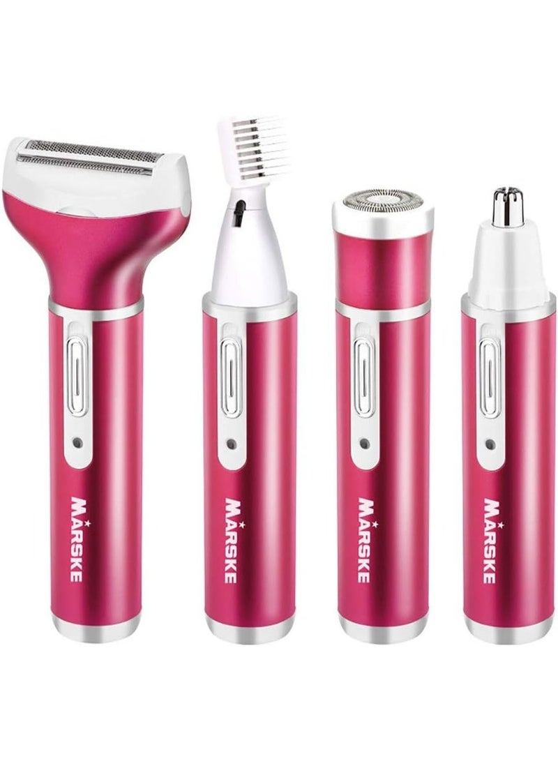 MARSKE Electric Trimmer for Women, Bikini Trimmer for Women,Electric Hair Remover,Clippers for Women 4 in 1 - Image 1