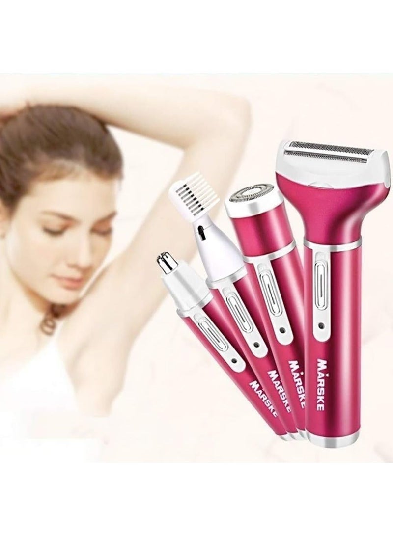 MARSKE Electric Trimmer for Women, Bikini Trimmer for Women,Electric Hair Remover,Clippers for Women 4 in 1 - Image 2