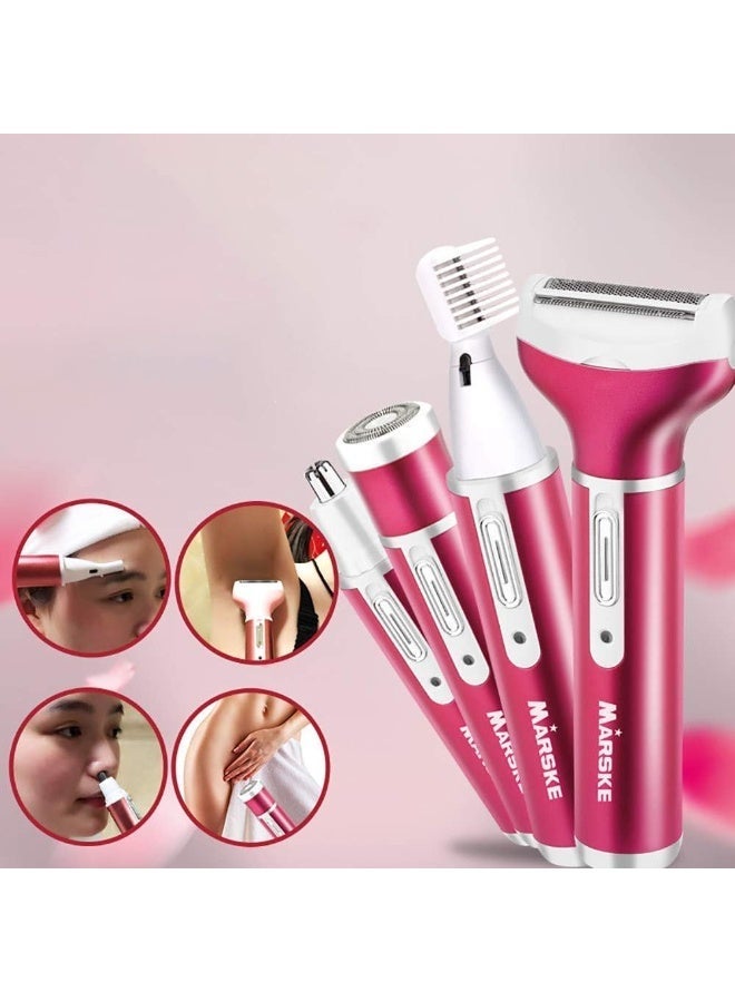 MARSKE Electric Trimmer for Women, Bikini Trimmer for Women,Electric Hair Remover,Clippers for Women 4 in 1 - Image 4