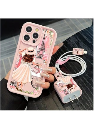 5 Pcs Set, I phone 16 Pro Max Mobile Phone Case , Charger Protective, Data Cable Protective Cable, Silicone Data cable Strap, Bamboo Pink Girl Anti-Fall - pzsku/Z42CD09F70C8DB368495FZ/45/1741781045/62099712-2757-4ccd-83dc-2c96a50f6703