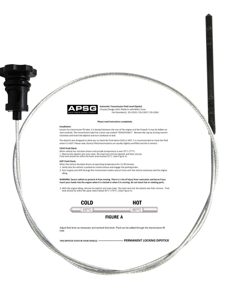 APSG 6.1 6.4 V8 | Transmission Fluid Dipstick Tool | for: Chrysler, Dodge, Jeep | W/Instructions - Image 3