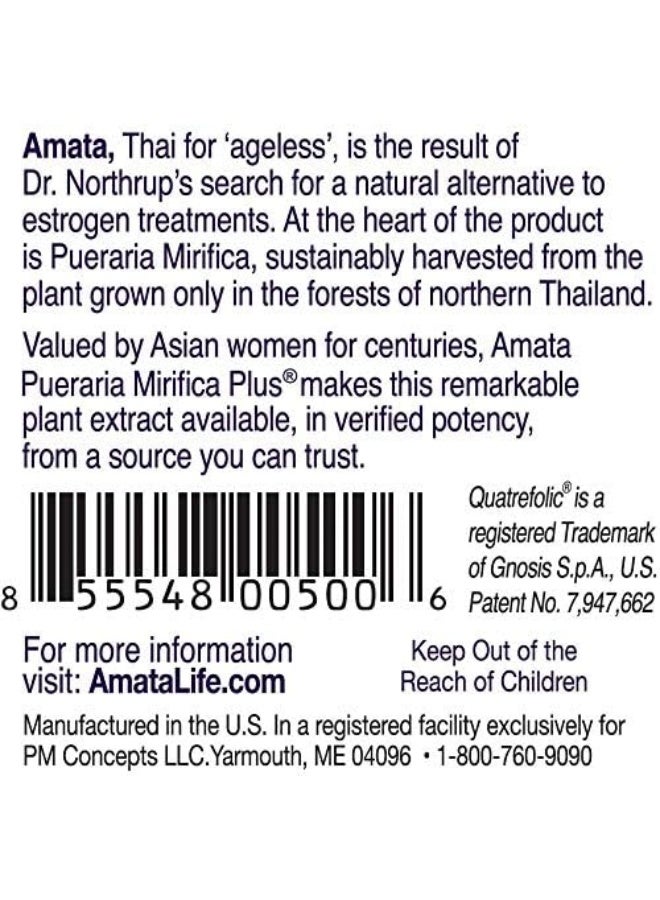 Amata Life By Dr. Christiane Northrup Pueraria Mirifica Plus Capsules 60 Day - Image 2