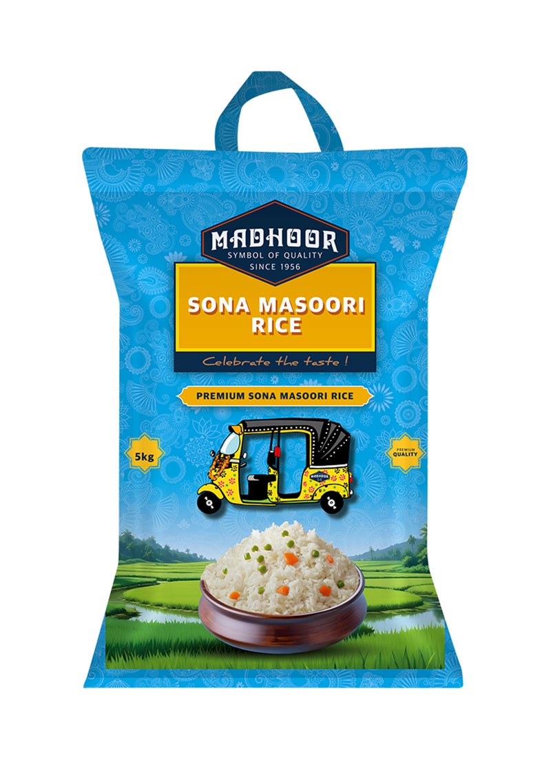 Madhoor Sonamasuri Rice 5kg - Image 1