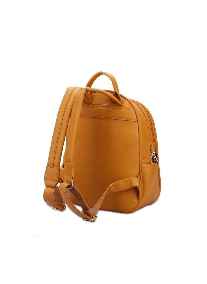 NIBEMINENT - Faux Leather Fashion Backpack Brown - Image 1