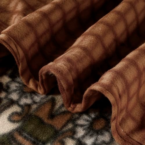 CHANDRAVATI Double Bed ||90x100||Fleece|| Quilt Cover/Duvet Cover/Rajai Cover/Blanket Cover for Winters (GC-Brown) - Image 3