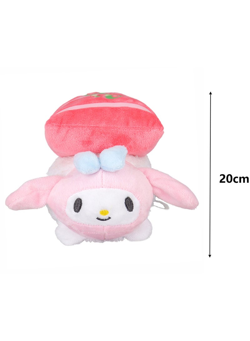 My Melody 2-pack (doll and charm) Sushi dress up series plush toy doll small doll  - Image 2