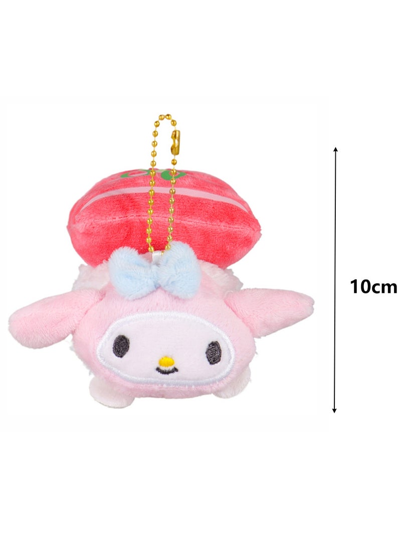 My Melody 2-pack (doll and charm) Sushi dress up series plush toy doll small doll  - Image 3