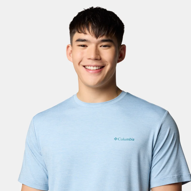 Columbia Blue Men's Kwick Hike Graphic T-Shirt for Men | Best Price UAE