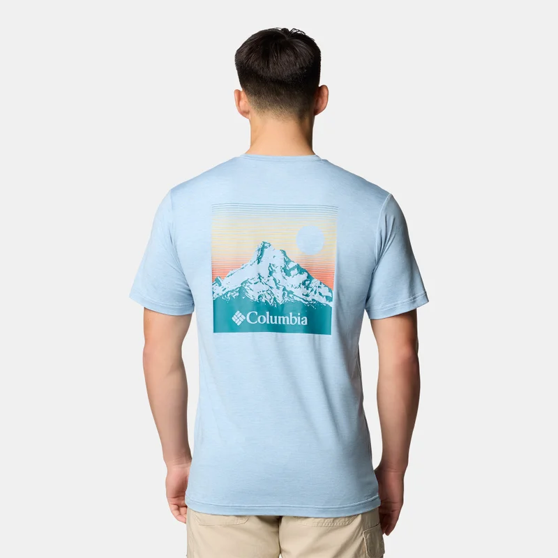 Columbia Blue Men's Kwick Hike Graphic T-Shirt for Men | Best Price UAE