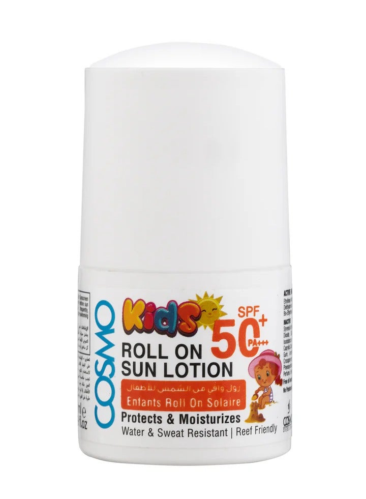 Cosmo Sunscreen Lotion Roll on 50ml SPF+50 for Kids - Image 1