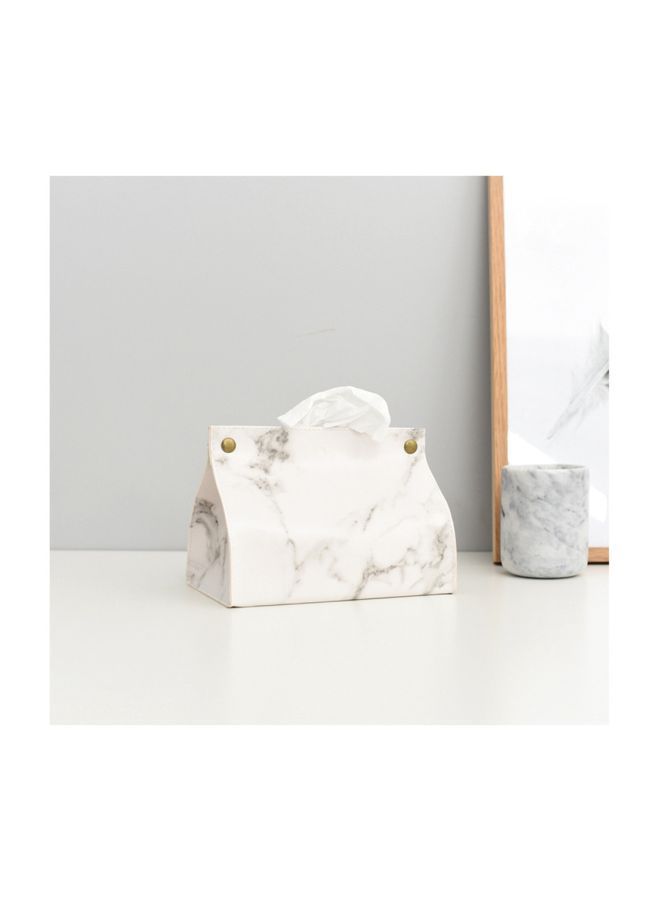 Y&D Tissue Case Pu Leather Tissue Box Facial Tissue Case Napkin Dispenser For Home Office Car Automotive Decoration  - Image 4