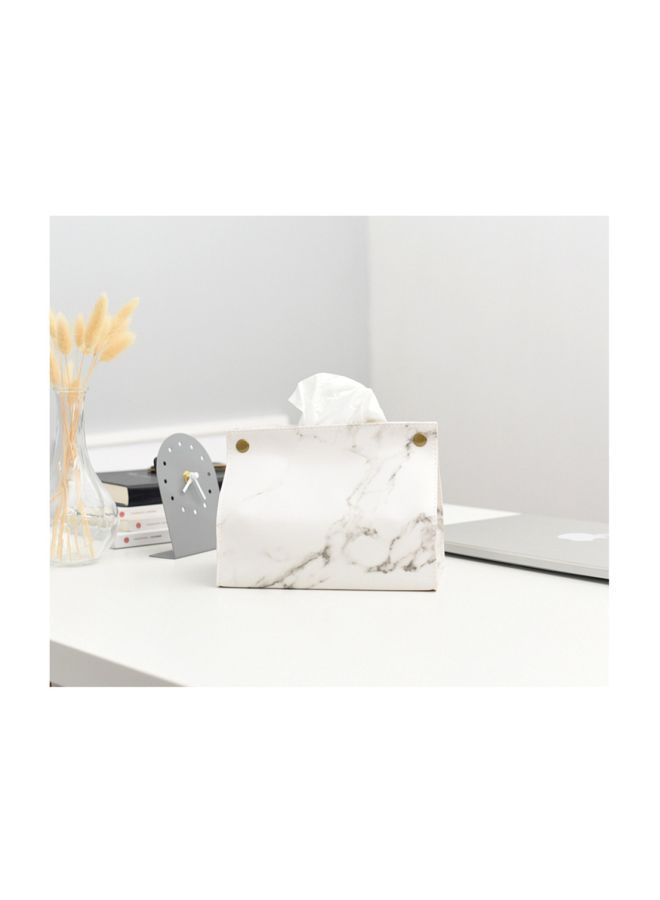 Y&D Tissue Case Pu Leather Tissue Box Facial Tissue Case Napkin Dispenser For Home Office Car Automotive Decoration  - Image 3
