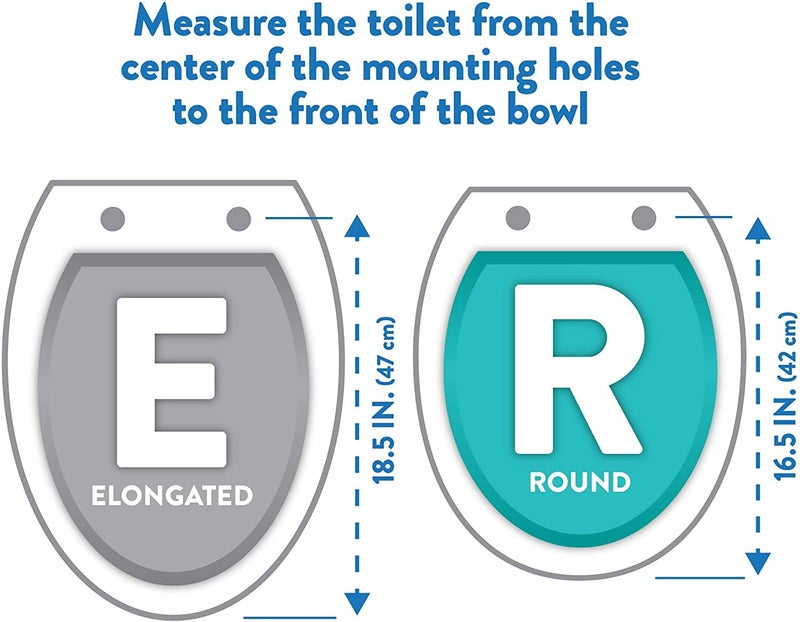 J&V Textiles Soft Round Toilet Seat With Easy Clean & Change Hinge, Padded (Light Blue) - Image 4