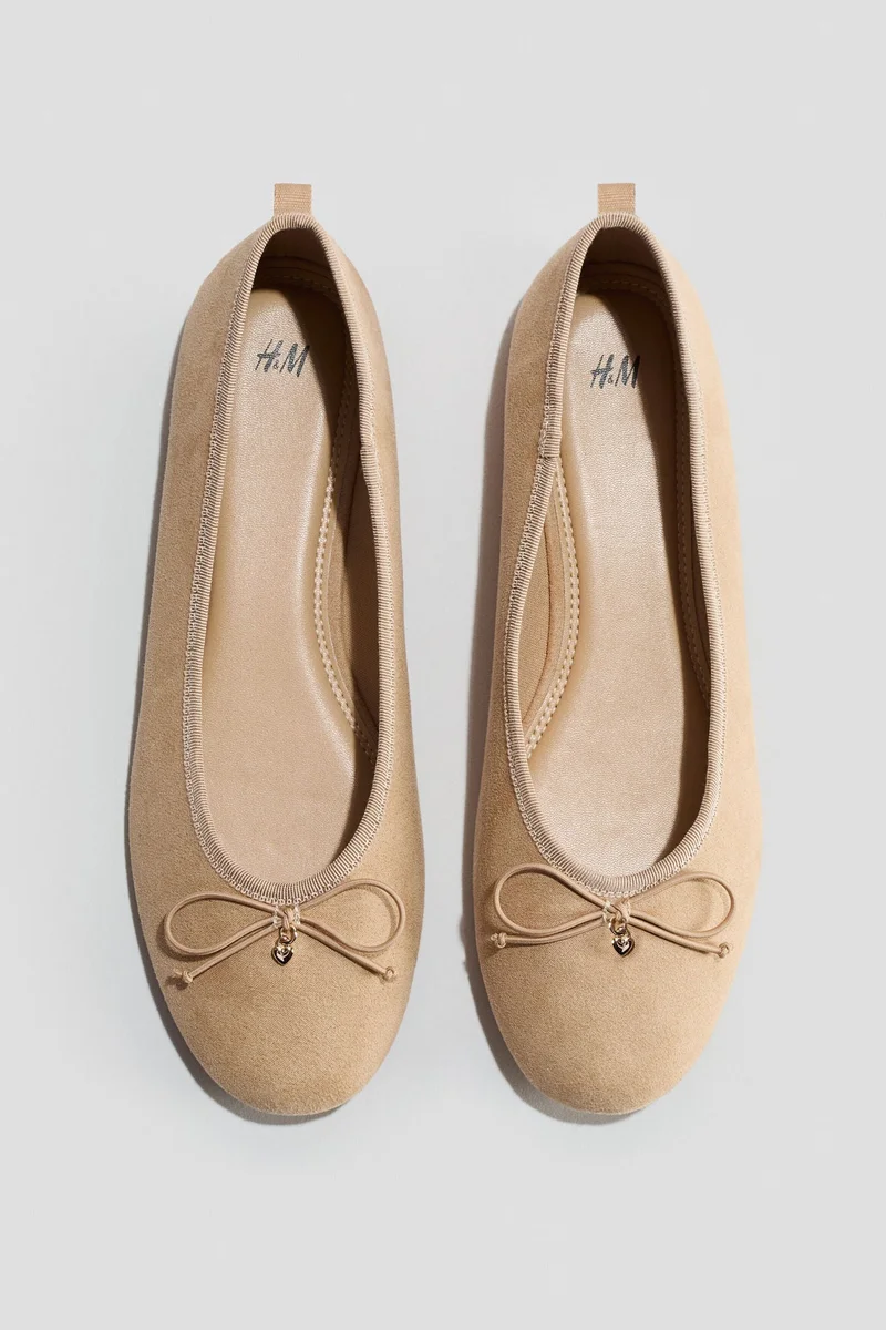 H&M Bow-detail ballet pumps