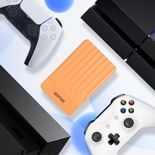 YOTUO Portable External Hard Drive Storage Expansion Mobile HDD USB 3.0 for PC, Mac, Desktop, Laptop, PS4, PS5, Xbox One X/S, Xbox 360, Xbox Series X/S, Office & Game (Orange, 500GB) - Image 2