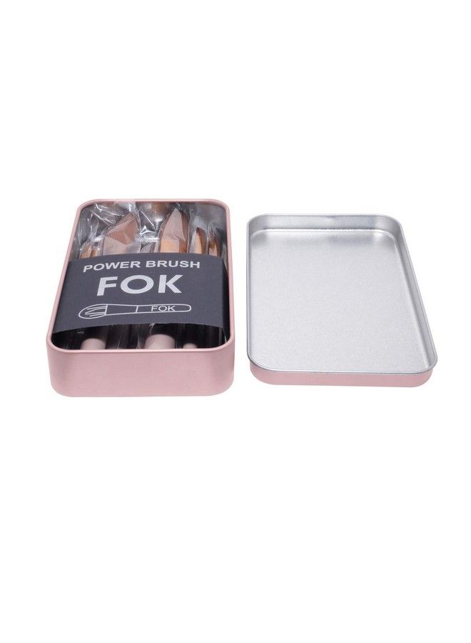 FOK 12 Pc Makeup Brush Kit With Storage Box Complete Cosmetic Beauty Tool Set - Image 4