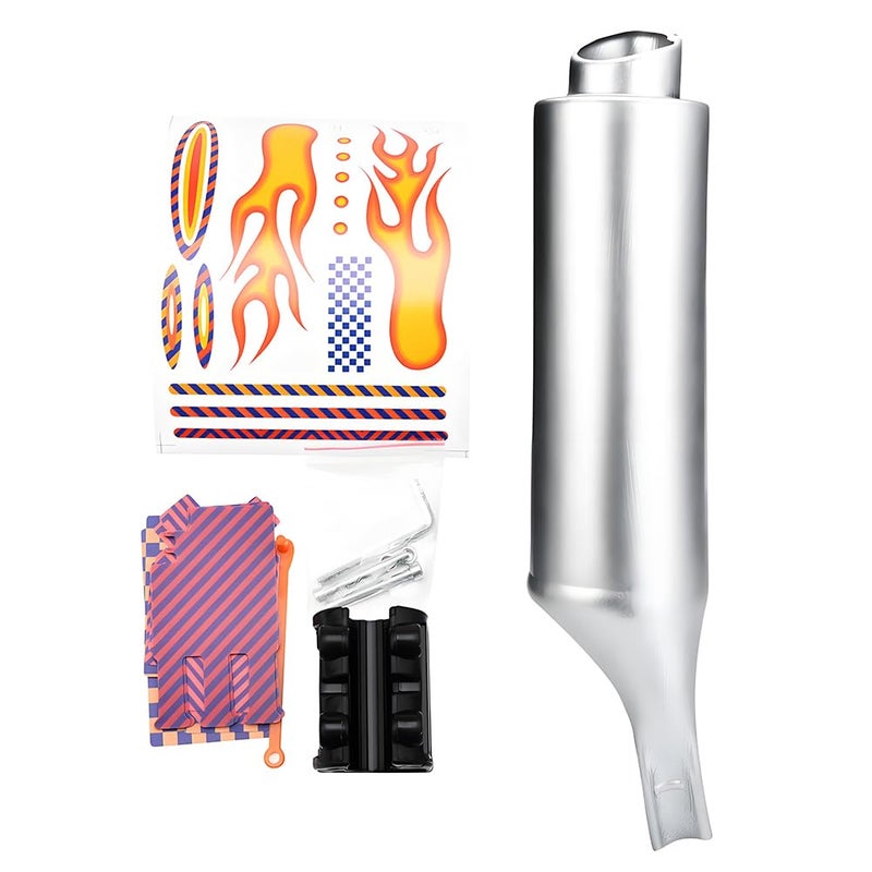 Glomora Bicycle Exhaust System Bicycle Exhaust Noise Maker Bike Sound Maker 6 Motorcycle Sounds SpokeActivated No Battery Fits 1622 Bikes Lightweight Waterproof - Image 2