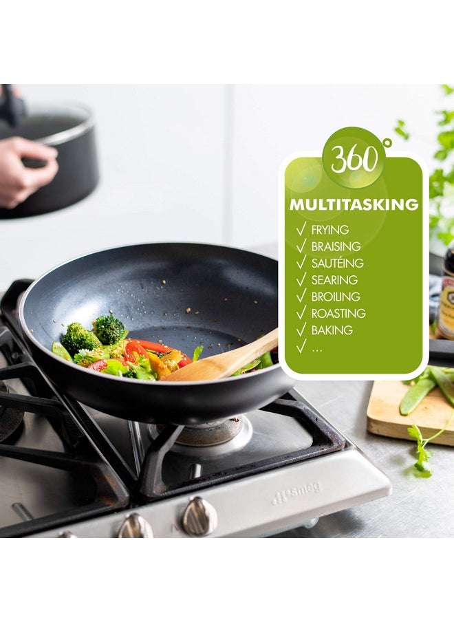 Greenpan GreenPan Memphis Nonstick Frying Pan Healthy Ceramic, Black (28 CM)  - Image 4
