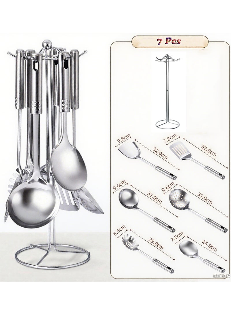 هومستر 7 أجهزة كمبيوتر شخصية أدوات المطبخ متعددة الوظائف أدوات المطبخ من الفولاذ المقاوم للصدأ مع حامل الوقوف هدية للطبخ - Image 1